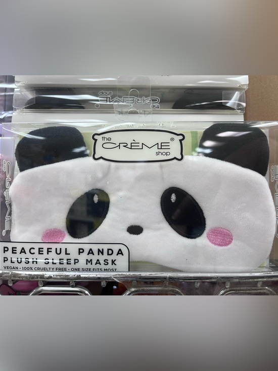 The Creme Shop Other - The creme shop peaceful panda 🐼 eye mask sleep plush nwt black white